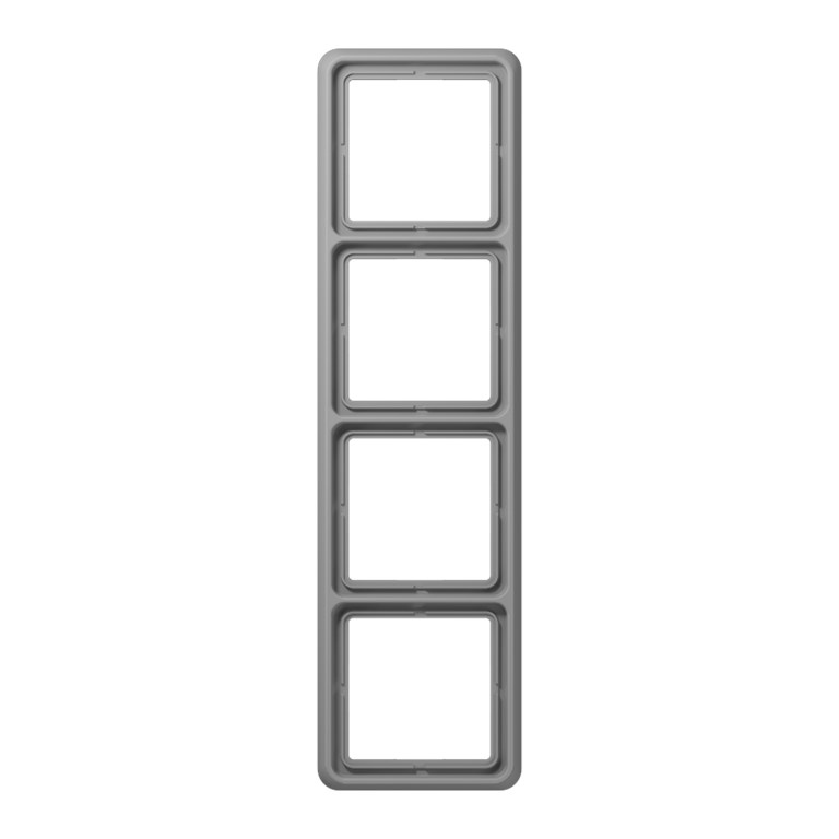 1St. Jung CD584GR Rahmen 4fach für waagerechte und senkrechte Kombination CD 584 GR