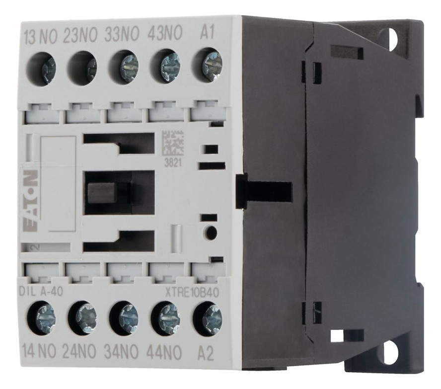 1St. Eaton 276337 Hilfsschütz, 230 V 50/60 Hz, S = Schließer: 4 S, Schraubklemmen, Wechselstrombetätigung DILA-40(230V50