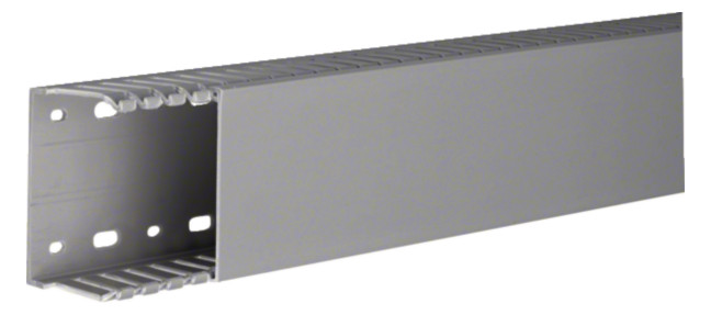 2m Hager DNG5007507030B Verdrahtungskanal PVC DNG 50x75mm sgrau