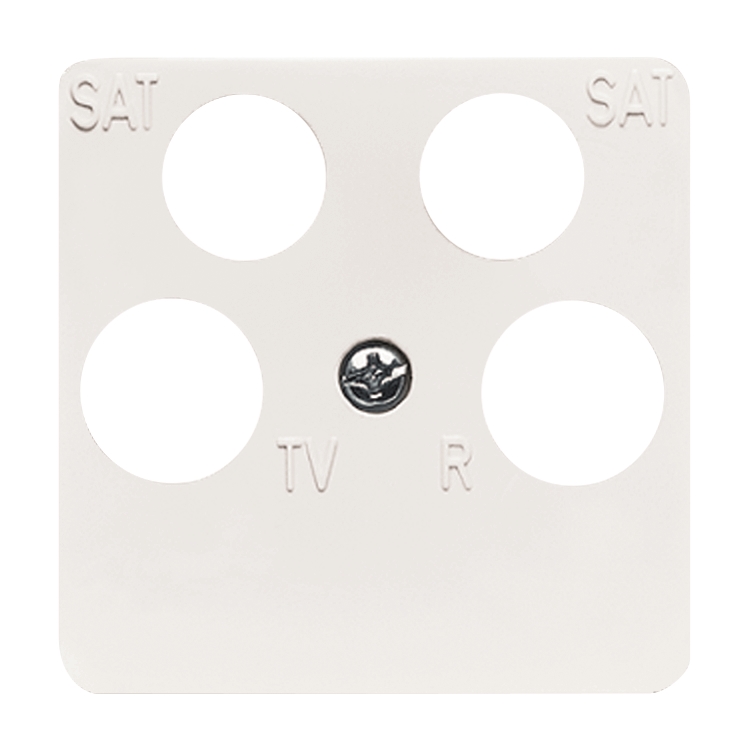 1St. Busch-Jaeger 1743/10-04-214 Zentralscheibe, 50 x 50 mm Busch-balance SI alpinweiß