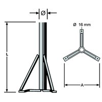 1St. Kathrein ZAS15 218603 Standfuß 1St. Kathrein ZAS15 218603 Standfuß