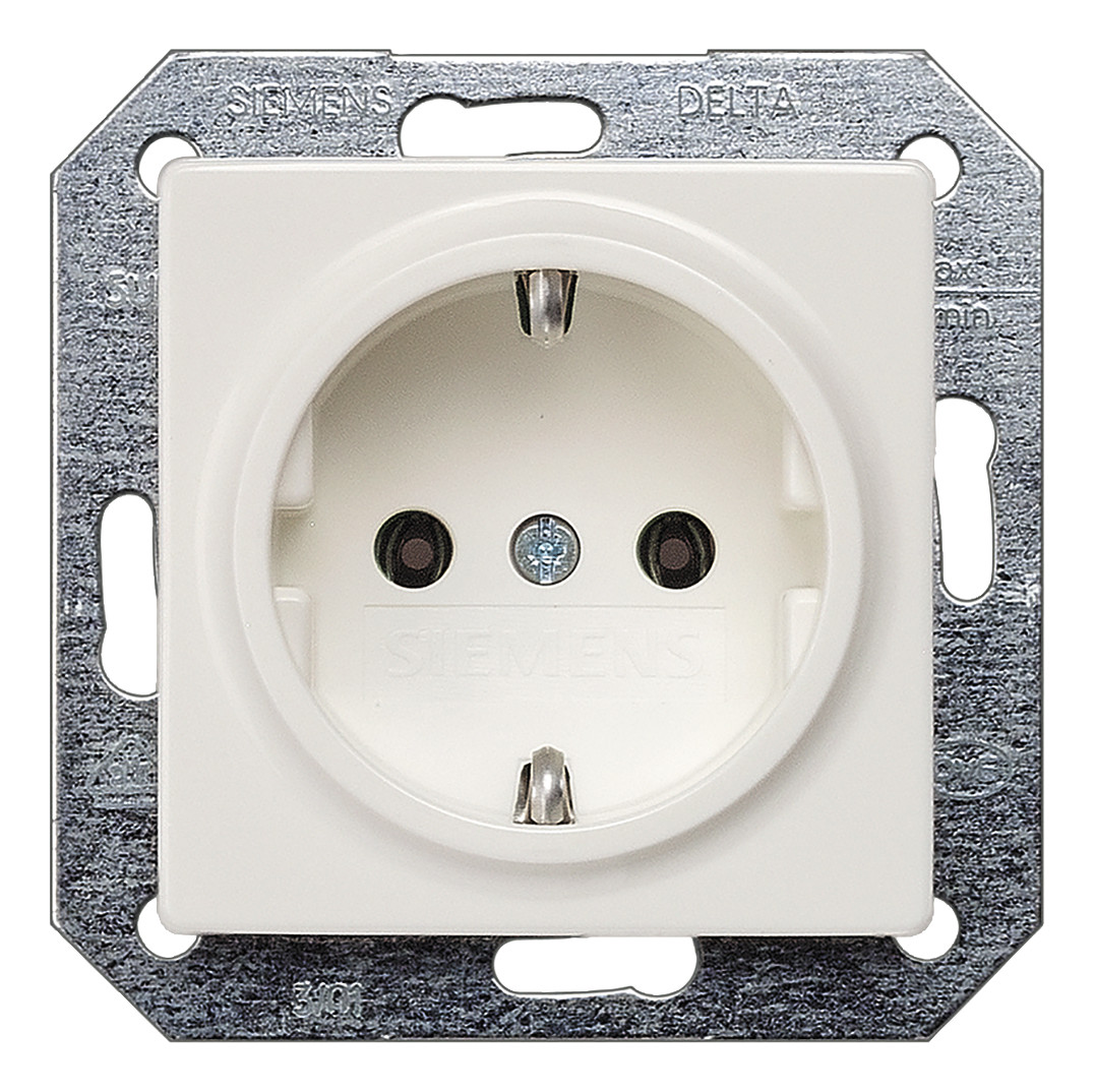 1St. Siemens 5UB1511 DELTA i-system SCHUKO-Steckdose, titanwe