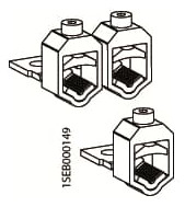 1St. ABB VC-ZLBM/ZHBM123 V-Klemmensatz (für M12 Ausführung) Kabelquerschnitt 16-300 mm² VPE 3 für Al/Cu 1SEP304446R0001