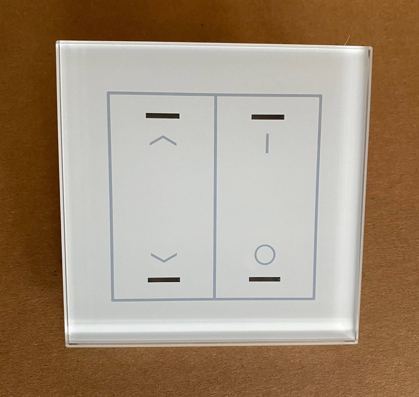 1St. MDT Glastaster II 2-fach BE-GTL2TW.C1 RGBW mit Temperatursensor weiß