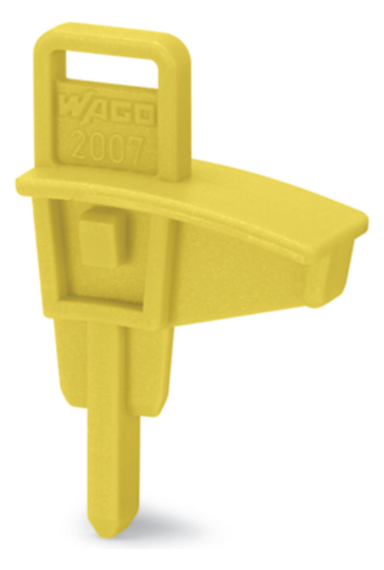 100St. Wago 2007-8899 Schaltsperre für Trennhebel gelb