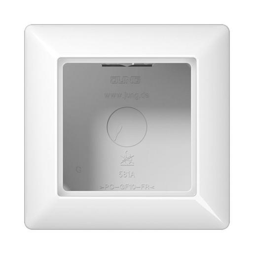 1St. Jung AS581AWW Aufputz-Kappe 1fach Alpinweiß AS 581 A WW