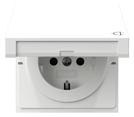 1St. Gira 441470 Steckd. KD + SH Flaechenschalter