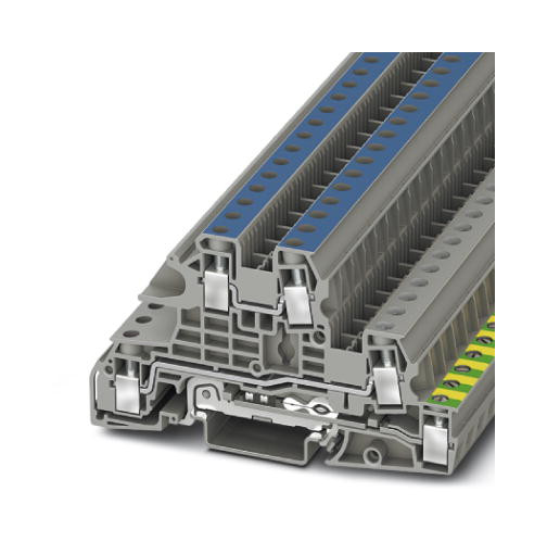 1St. Phoenix UTI 6-PE/L/N Installationsschutzleiterklemme Schraubanschluss Querschnitt: 0,2 mm² - 10 mm² AWG: 24