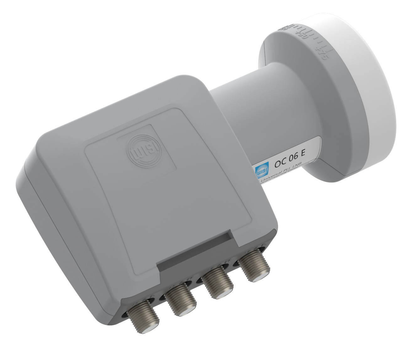 1St. Wisi Speisesystem Quad OC06E lichtgrau 40mm Feed universal LTE-safe