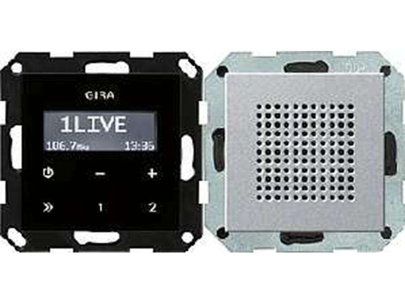 1St. Gira 228026 Unterputz Radio RDS System 55 Farbe Alu
