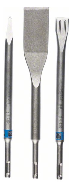 1St. Bosch 2607019159 3tlg. Meißel-Set SDS-plus 0/20/40 mm