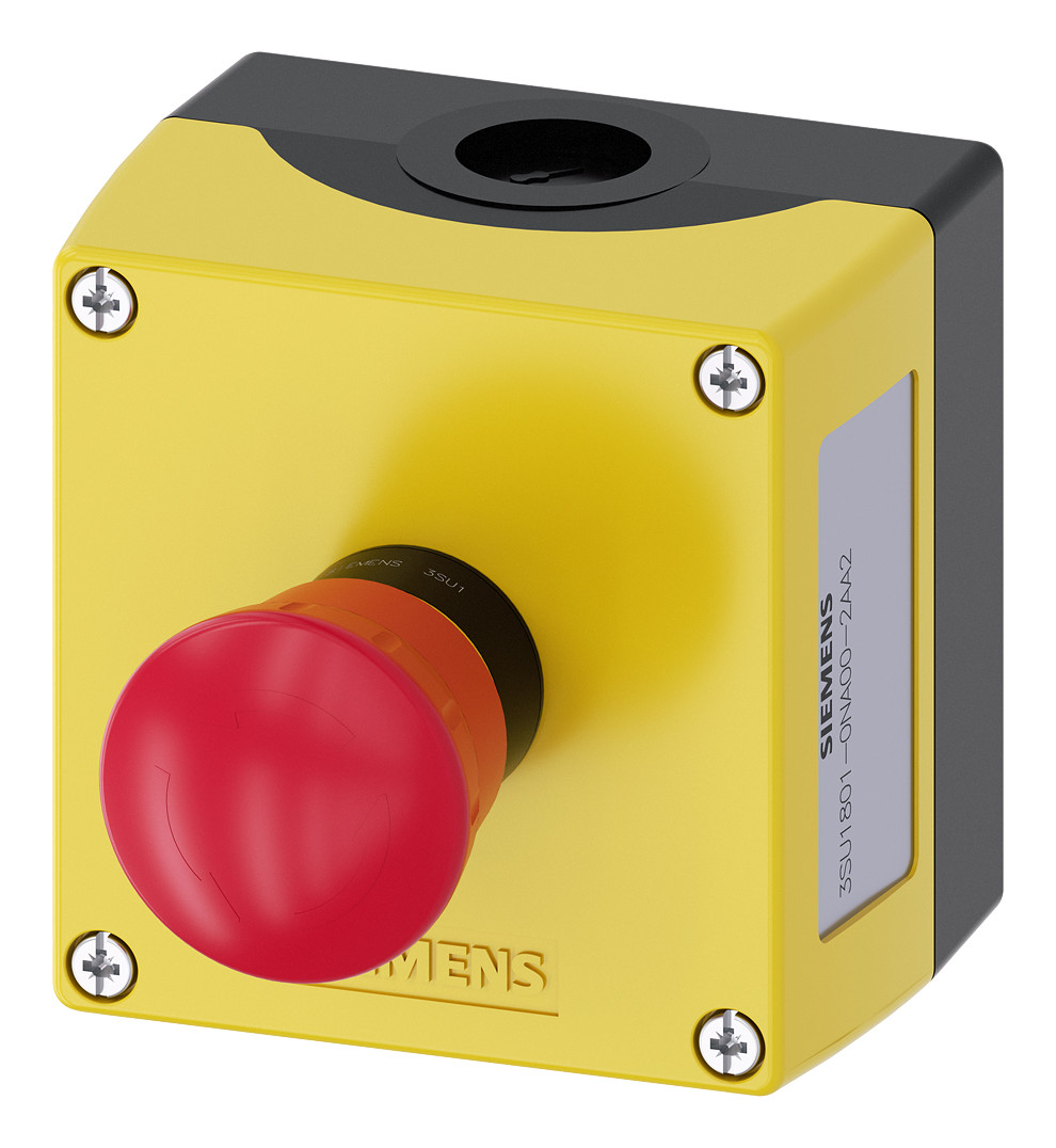 1St. Siemens 3SU1801-0NA00-2AA2 Gehäuse für Befehlsgeräte, 22 mm, rund 1St. Siemens 3SU1801-0NA00-2AA2 Gehäuse für Befehlsgeräte, 22 mm, rund