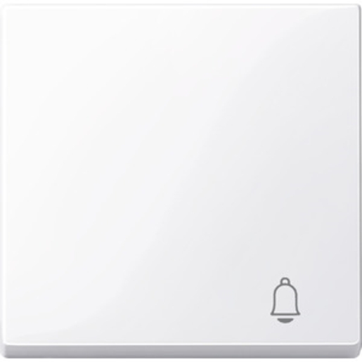 1St. Merten MEG3305-0325 Wippe mit Kennzeichnung Klingel, aktivweiß glänzend, System M
