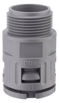 1St. Flexa Schnellverschraubung RQG-M40X1,5/AD42,5/GR Kunststoff grau AD42,5MM