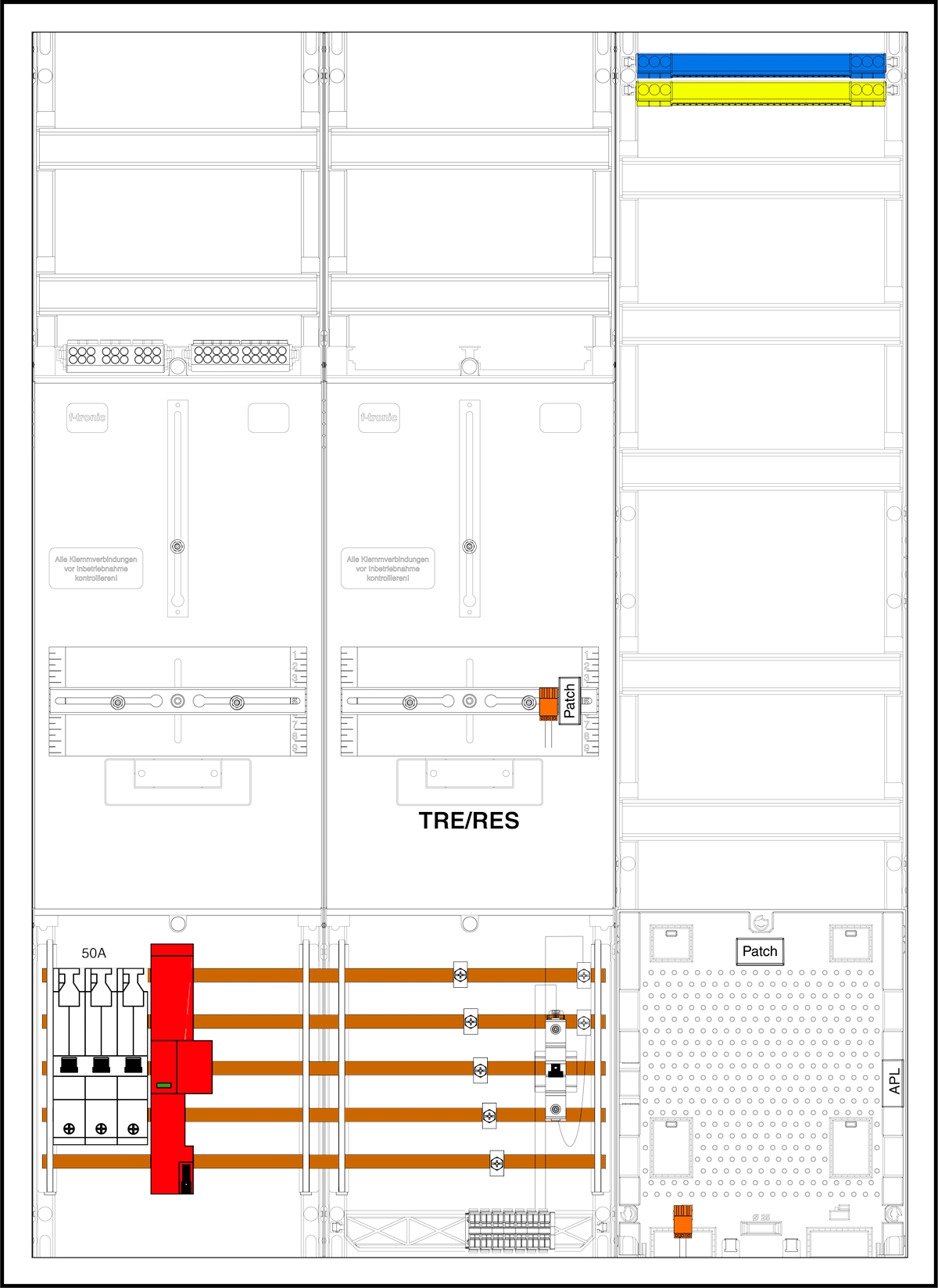 1St. F-Tronic 3HZ731TAPZ50B6ÜS 3HZ731TAPZ50B6ÜS, 1 ZP, 1 TRE, 1 VAPZ inkl. APL, SLS 50A, ÜSS, SPVGB6, 2 PPV, 1 PL150 7190387