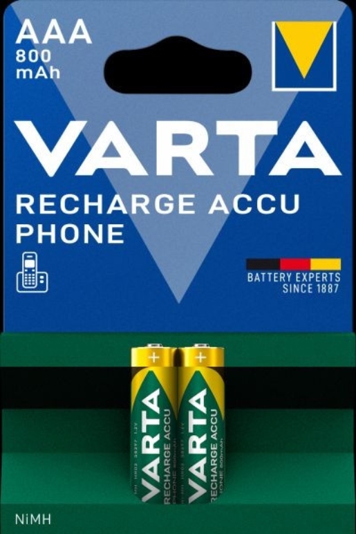 1Pk Varta 58398 101 402 Recharge Accu PHONE AAA, 1Pk=2St