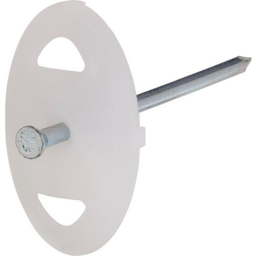 100St. NNSL30L70.01 Nagelscheibe oval mit Nagel 3,0x 70 mm