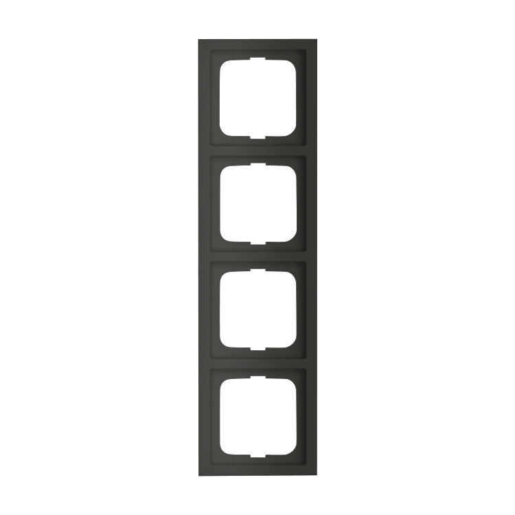 1St. Busch-Jaeger 1724-885K future linear-4-fach Rahmen future linear schwarz matt