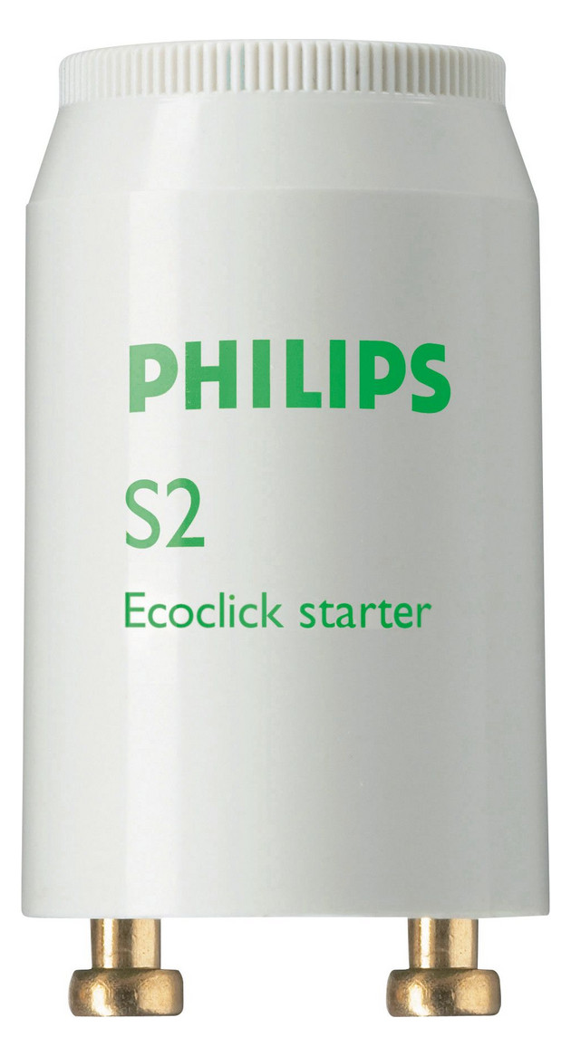 10St. Philips 69750926 Starter S2 für 4-22 W Reihen- und Einzelschaltung S2 4-22W SER 220-240V WH EUR BOX/20X10