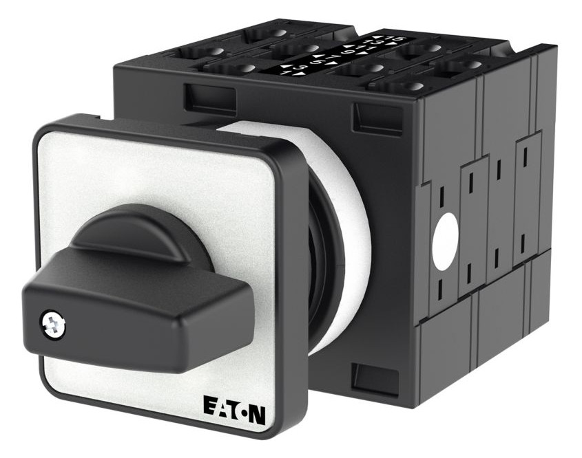 1St. Eaton 035760 Polumschalter, T3, 32 A, Einbau, 4 Baueinheit(en), Kontakte: 8, 60 , rastend, mit 0-Stellung, 0-1-2, A