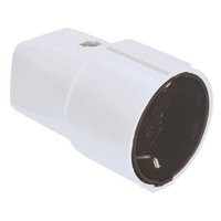 10St. Bachmann Schutzkontakt-Montagekupplung Weiss VPE= 10 Stück pro Karton