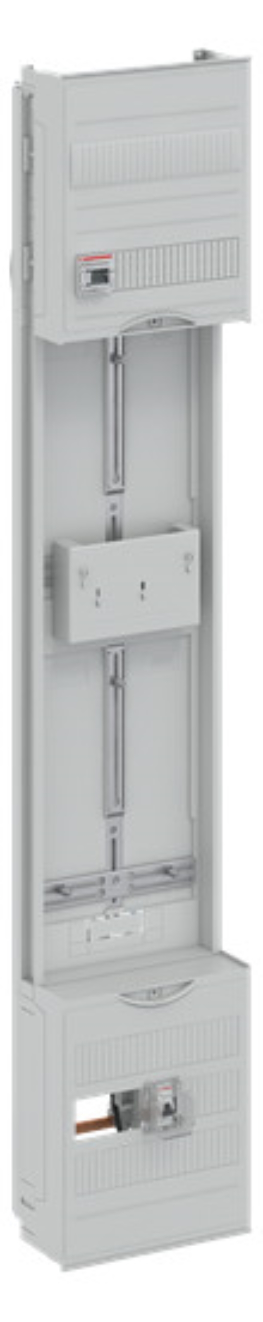 1St. Striebel & John DF19Q1A Zählerfeld 9RE 1Z1S vorverdrahtet mit Zählerkreuz lichtgrau 2CPX054142R9999