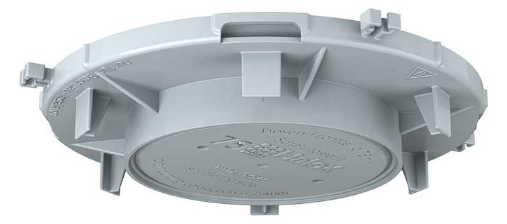 1St. Kaiser 1281-02 Einbaugehäuse, Frontteil für HaloX Ø 130 mm in Ortbeton Deckenauslass Ø 75 mm