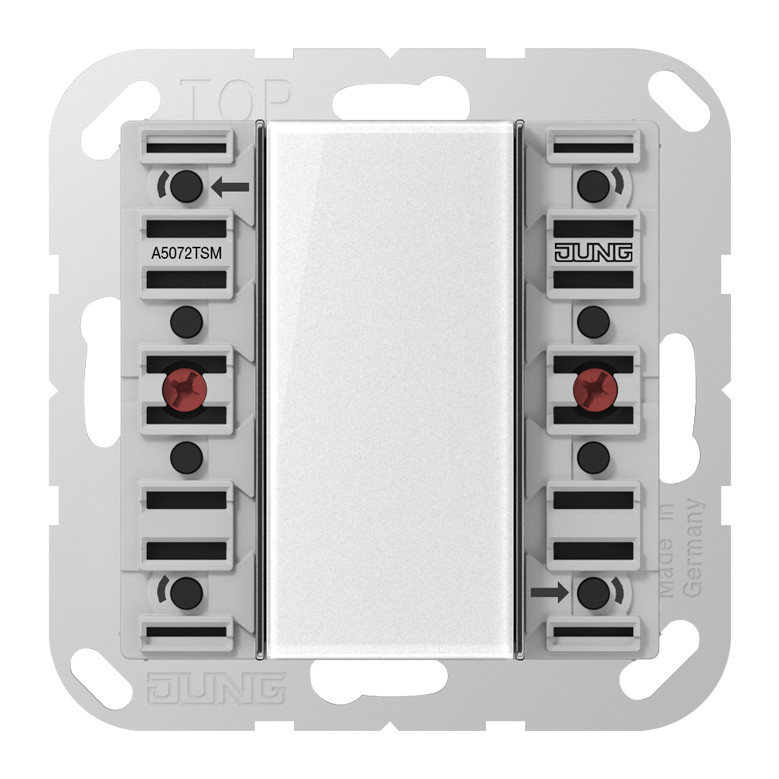 1St. Jung A5072TSM KNX Tastsensor-Modul Standard 2fach Beschriftungsfeld integrierter Busankoppler A 5072 TSM