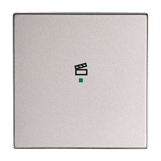 1St. Busch-Jaeger 6233-10-83 Wippe, 1-fach, mit Symbol Szene Busch-free@home alusilber