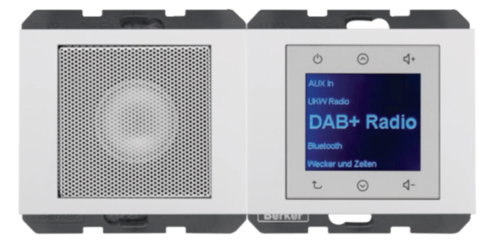 1St. Berker 29807009 Radio Touch mit LS DAB+ K.x polarweiss