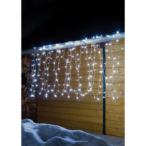 1St. HELLUM 555424 LED-Vorhang verlängerbar ww 16 Stränge