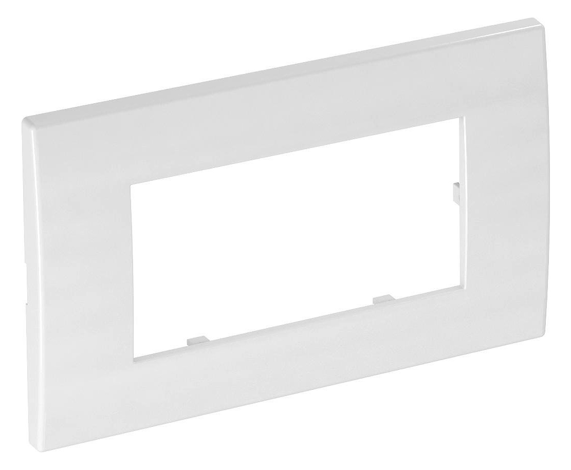 1St. OBO Bettermann 6119342 Abdeckrahmen Modul 45, 2fach 84x140mm, PC, reinweiß, RAL 9010 AR45-F2 RW