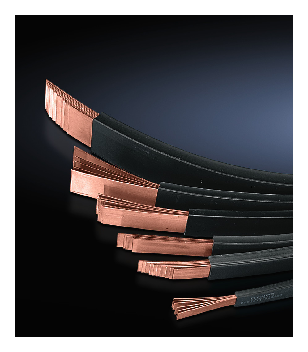 1St. Rittal SV 3572.005 Lamellierte Kupferschiene 10x24 mm (10x24x1 mm), L=2000 mm 3572005