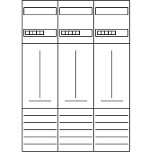 1St. Eaton 260412 Zählerfeld, 3-feldrig, vorbereitet, Version Z37A1333 ZSD-Z37A1333 1St. Eaton 260412 Zählerfeld, 3-feldrig, vorbereitet, Version Z37A1333 ZSD-Z37A1333