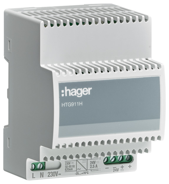 1St. Hager HTG911H Spannungsversorgung 24 V DC 2,5A