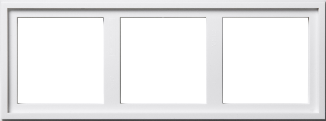 1St. Gira 131303 Montageadapter 3fach E2 Reinweiß