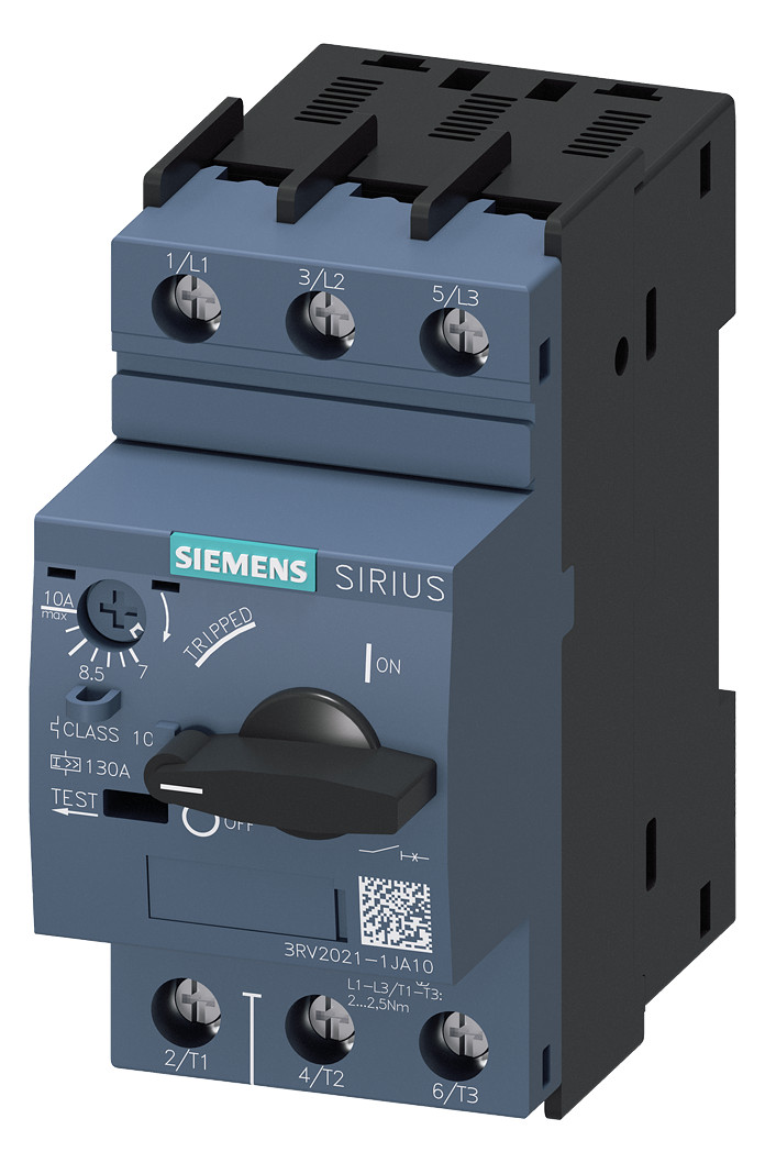 1St. Siemens 3RV2021-1JA10 Leistungsschalter, S0, Motorschutz, Clas