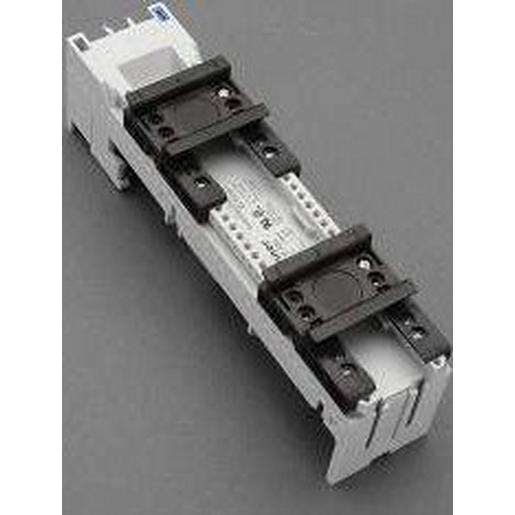 1St. Wöhner 32436 Sammelschienenadapter 25 A 2 verschiebbare Tragschienen 45 x 200, mit Schraubklemmen 6 mm² von hinten