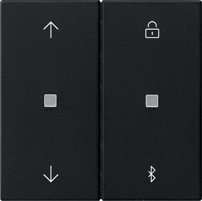 1St. Gira 5367005 S3000 Jal.- + Schaltuhr BT System 55 Schwarz m