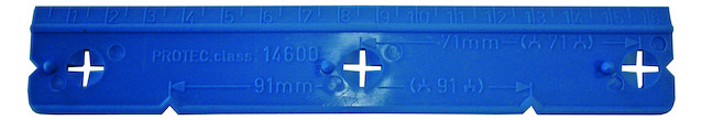 100St. Protec.class PBS Bohrschablone fuer HW-Dosen blau