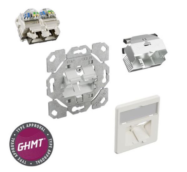 1St. Cobniet 127487 Anschlussdose RJ45-TLrapid 2-fach Cat6A