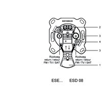 1St. Kathrein ESD08 274197 Einzelanschlussdose...