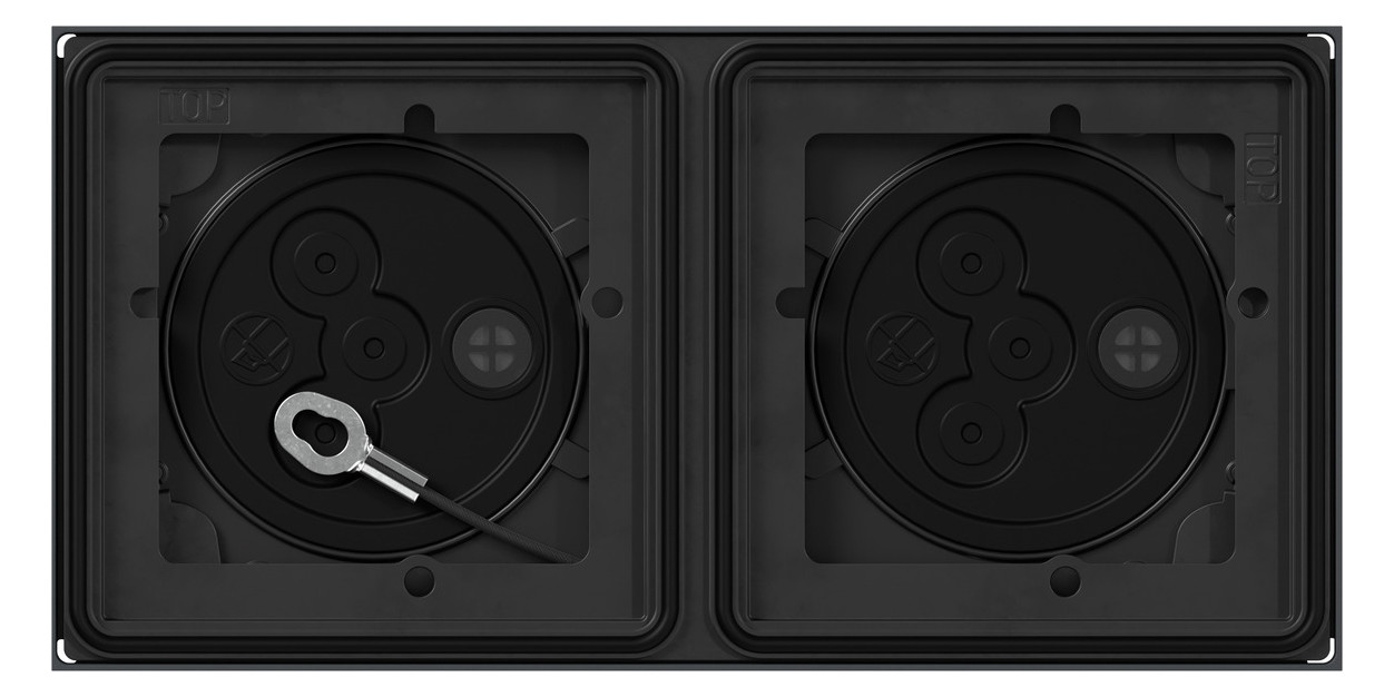 1St. Gira Gehäuse 2f flächenbündig 551200 System 106