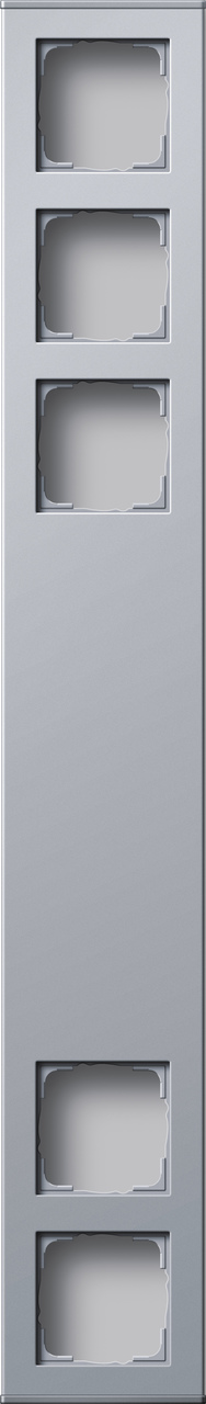 1St. Gira 136526 Profil 5fach 600 mm senkr. + waager. Profil 55 Aluminium