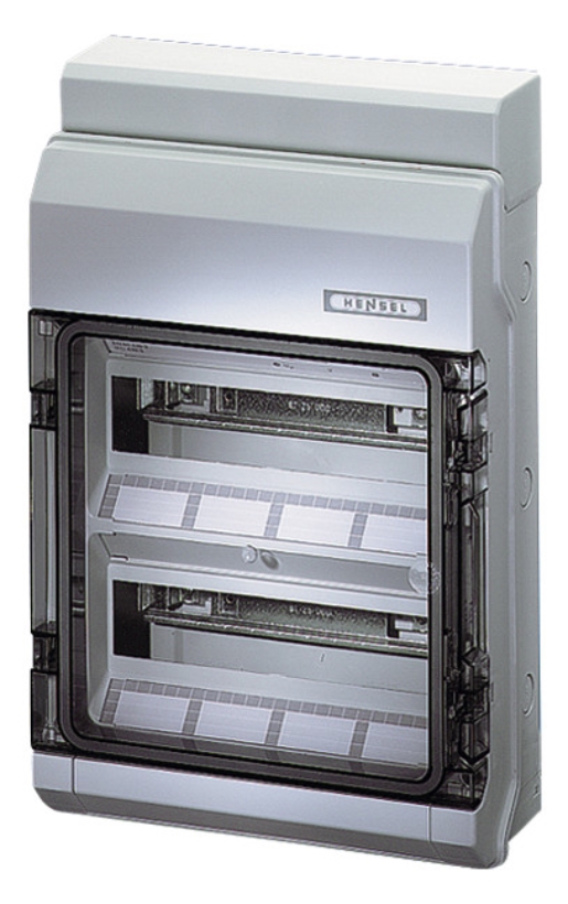 1St. Hensel KV 9224 NT KV 90-Automatengehäuse 24 Teilungseinheiten (2x12x18 mm) IP 65 61001143 KV9224NT