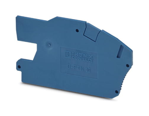 1St. Phoenix D-PTN 16/S Abschlussdeckel L=77,7 mm B=2,2 mm H=43,4 mm blau 3214028