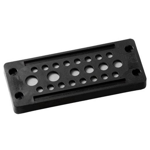 1St. MURR KDP/X 24/22: Schwarz Für Leitungen ohne Stecker-Kabeldurchfüh