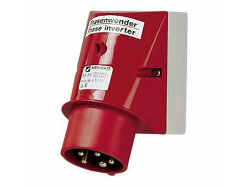1St. Mennekes 2478 Phasenw_ Wandstecker, 32A5p6h400V, IP44