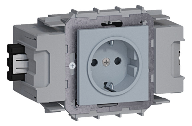 1St. Hager GS1001LAN Steckdose 1fach Wago Winsta Frontrastend