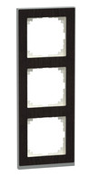 1St. Merten MEG4030-3671 M-Pure Decor-Rahmen, 3fach, Wenge/aluminium, M-Pure Decor